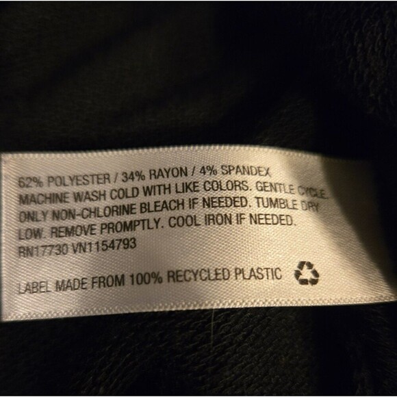 MOSSIMO BLACK HOODIE SZ M - Picture 4 of 5